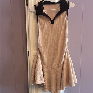 Chic Tan Sleeveless Dress